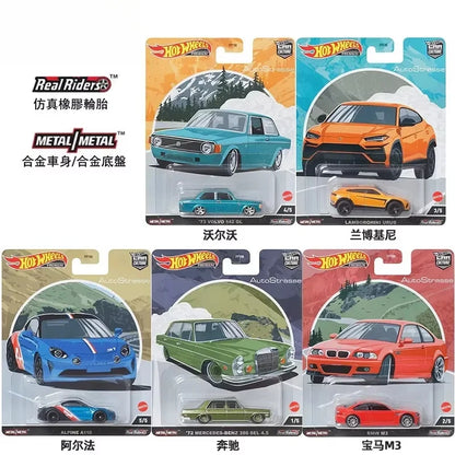 Original Hot Wheels Car Culture Race Day Kid Toy for Boy Premium Vehicle 1/64 Diecast Benz 500 Ford Capri Porsche 935 Collection