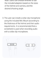 Insta360 GO 3S In-Helmet POV Mount Clip Helmet Holder For Insta 360 GO 3 GO3S Original Motorcycle Helmet Accessories