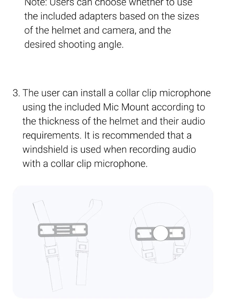 Insta360 GO 3S In-Helmet POV Mount Clip Helmet Holder For Insta 360 GO 3 GO3S Original Motorcycle Helmet Accessories