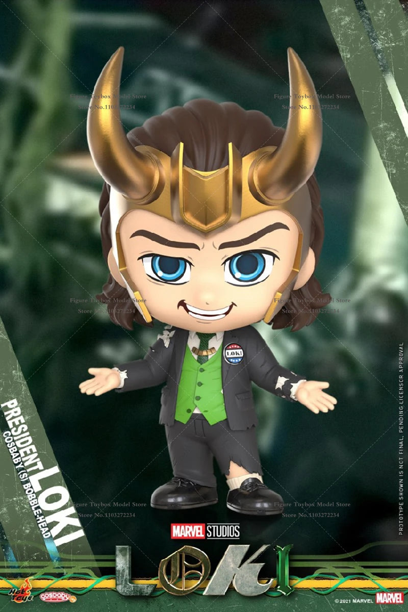 Limited Hot Toys COSBABY Mini Collectible Action Figure COSB874 COSB875 TVA Uniform President Loki Cosplay Model Fans Toys