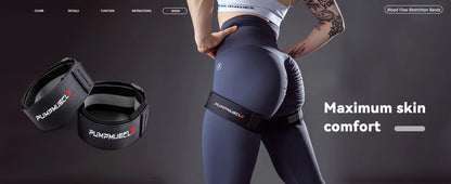 2pcs Adjustable Leg Blood Flow Restriction Bands – Enhance Muscle Growth & Strength, Ideal for Leg Workouts, Glute Exercises