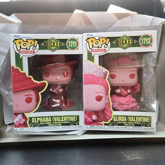 Funko Pop Wicked Figure Elphaba Glinda Valentine #1711 1712 4.65 inches tall Figures Collectible Limited Edition Model Toy Gift
