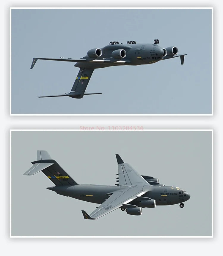 Xfly 40mm C17 Transport Aircraft Four Engine Jet Ducted Model Aircraft Rc Plane Electric Model Aircraft Assembly Fixed Wing
