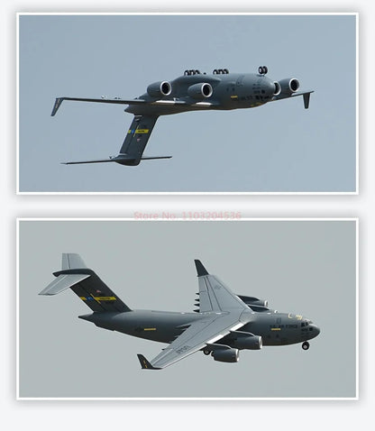 Xfly 40mm C17 Transport Aircraft Four Engine Jet Ducted Model Aircraft Rc Plane Electric Model Aircraft Assembly Fixed Wing