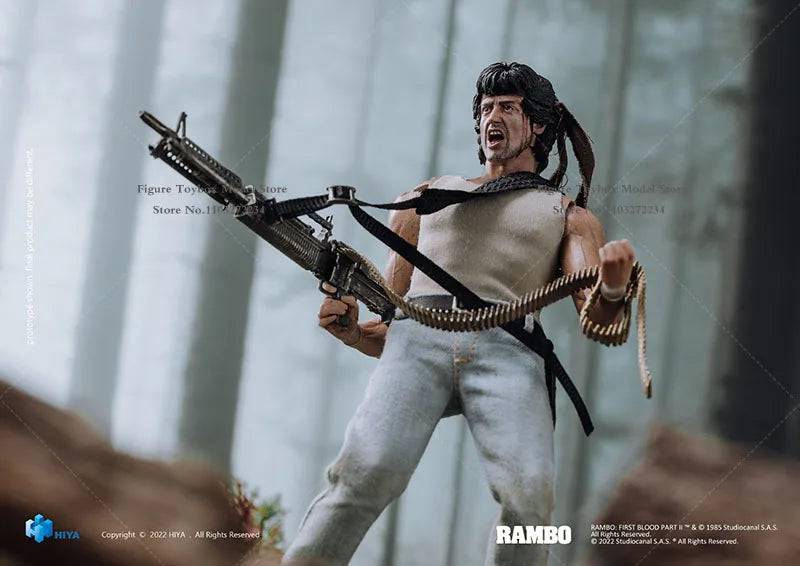Exquisite Super Series 1/12 HIYA Tough Guy Rambo Movable Action Figure Mini Weapon Model 6" Full Set male Soldier Boys Collects
