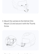 Insta360 GO 3S In-Helmet POV Mount Clip Helmet Holder For Insta 360 GO 3 GO3S Original Motorcycle Helmet Accessories