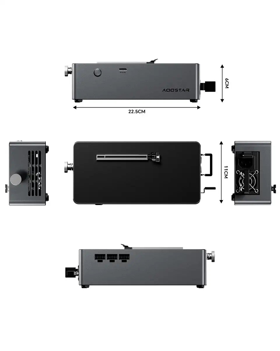 AOOSTAR AG01 EGPU Dock with OCulink Port,Built-in 800W Power Supply External Graphics Card Supports TGX hot-swap,PCIe 4.0 x4