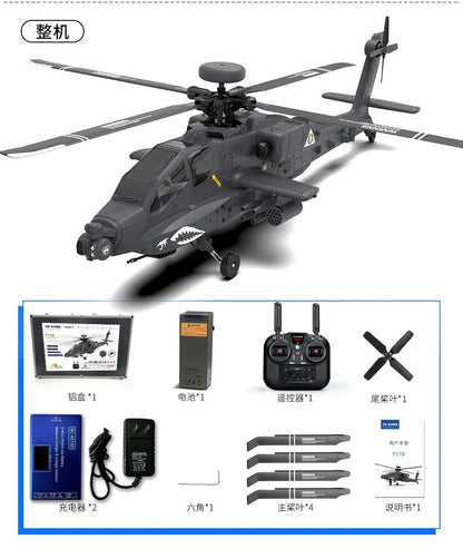 Yuxiang F11s 1:32 Apache Armed Remote-Controlled Helicopter Novice Entry-Level Intelligent Version Multifunctional Aircraft