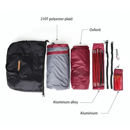 Motorcycle Hiking Tent Outdoor Camping Cloud Tourer Double Layers Motorcycle Storage 2 Man Tent  Ultralight Tent