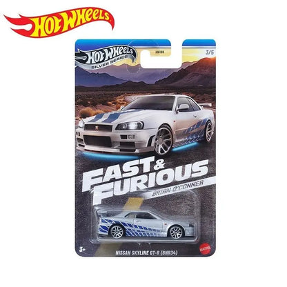 Hot Wheels Fast & Furious HNR88 Series Alloy Car Model 1/64 Toyota Subaru Mitsubishi Simulation Cars Model Custom Birthday Gift