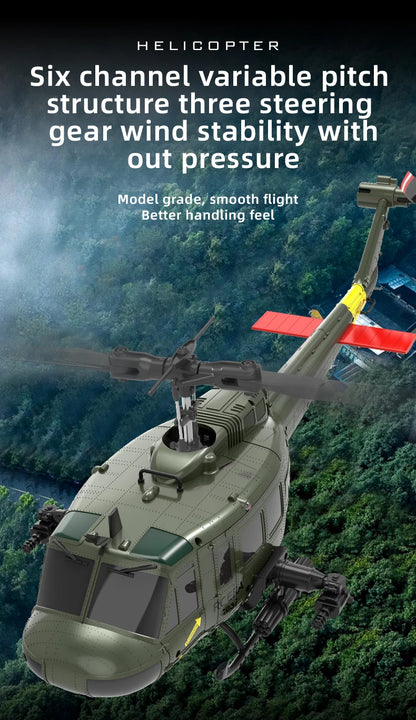 C032 RC Helicopter 2.4G 6-Aixs Gyroscope 6CH Altitude Hold Optical Flow Brushless Remote Control Helicopter Toys For Kid Adult