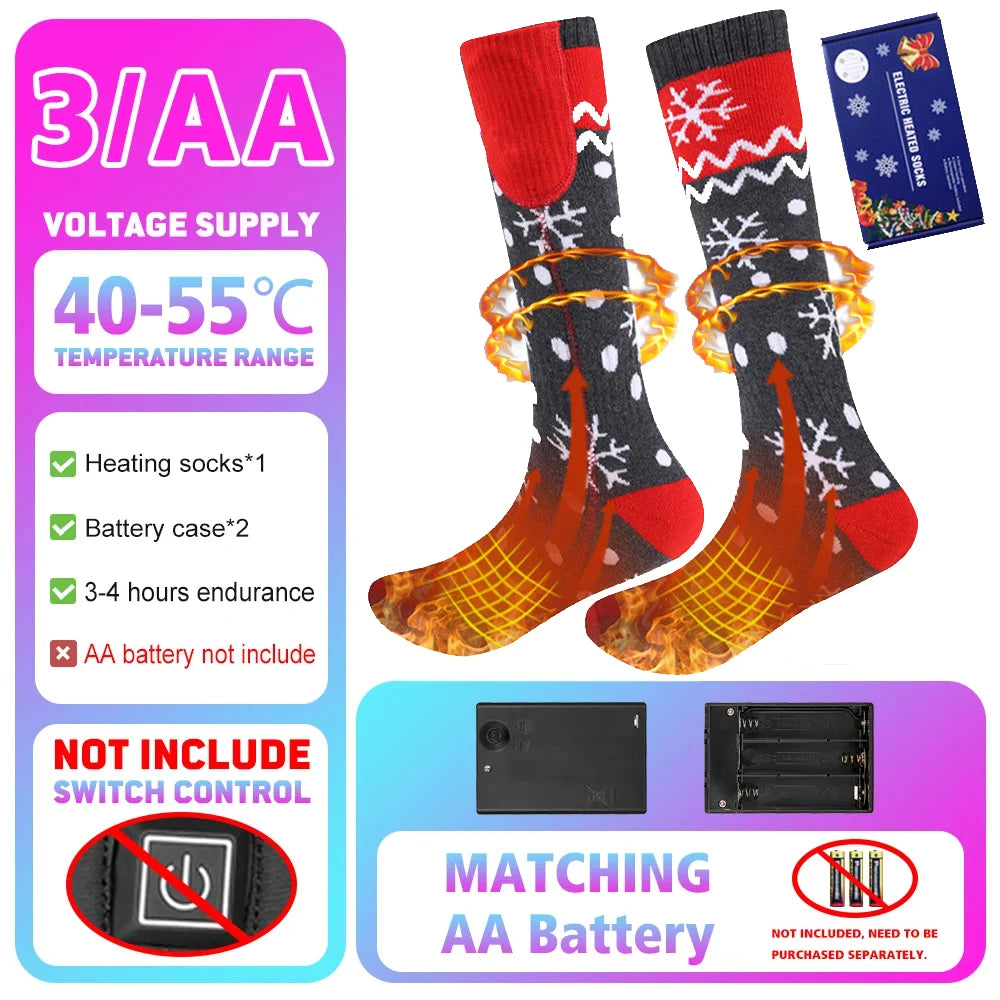 5000mAh APP Control Thermal socks Winter Heated Socks Electric Heating Ski Socks Thermal Heated Foot Warmer Ski Outdoor Sports