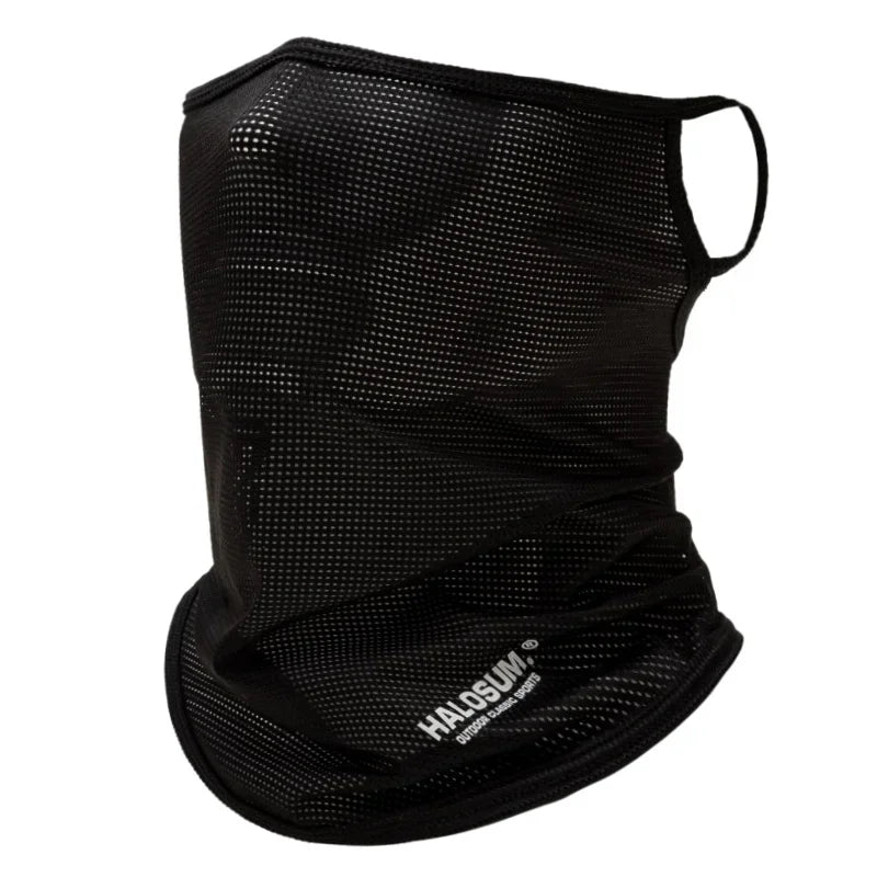 Fashion Windproof Dustproof Bike Mask Ice Silk Breathable Sun UV Protection Solid Color Neck Gaiter Outdoor Sport