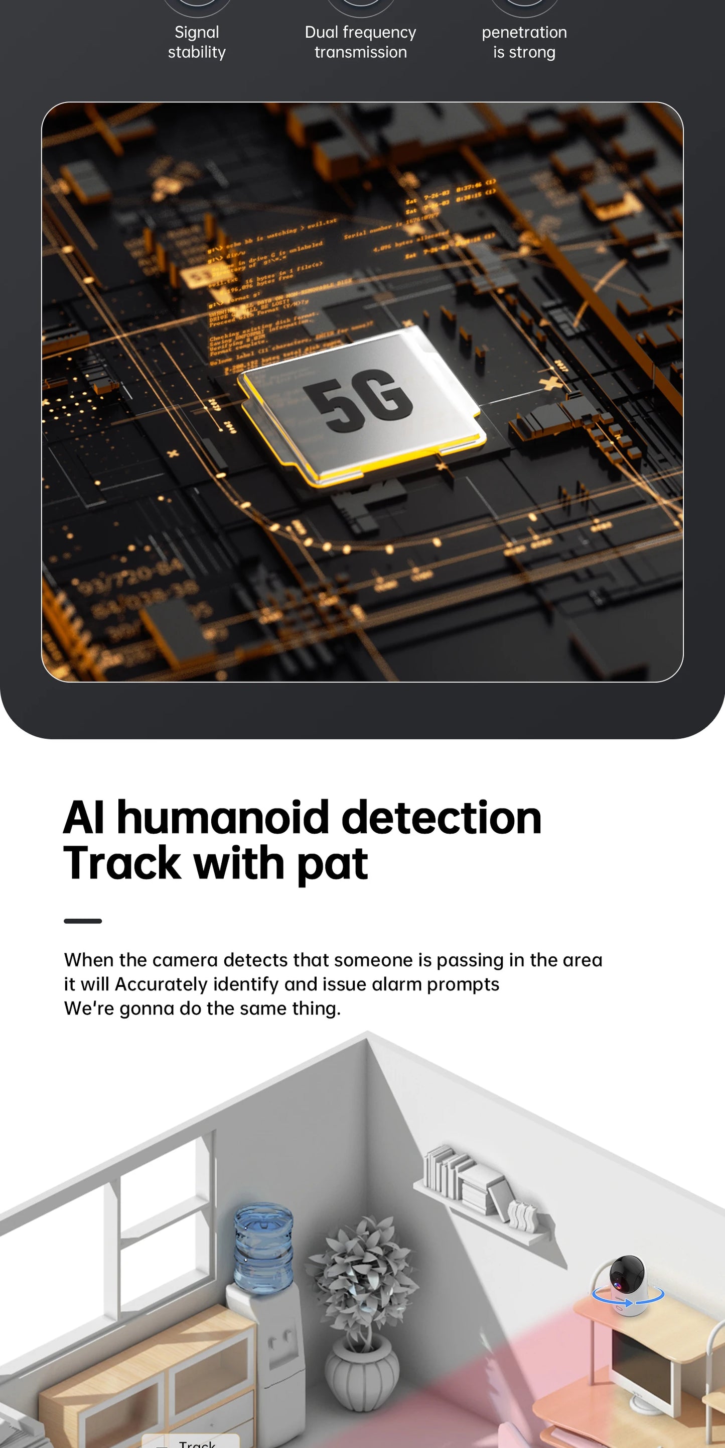 Lenovo 3MP HD WiFi Camera Smart Home Indoor IP Surveillance Camera Auto Tracking Security CCTV Surveillance Smart Baby Monitor