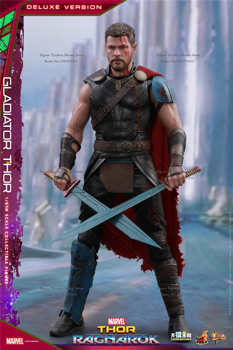 HT HotToys MMS445 Luxury Edition 1/6 Collectible Gladiator Thor3.0 Action Figure Thor：Ragnarok Marvel Original 12" Full Set Doll