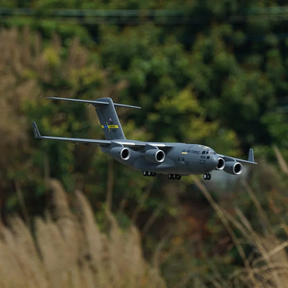 Xfly 40mm C17 Transport Aircraft Four Engine Jet Ducted Model Aircraft Rc Plane Electric Model Aircraft Assembly Fixed Wing