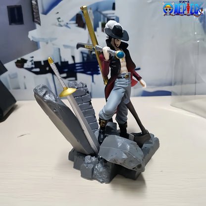 16Cm One Piece Mihawk Action Figure PVC Figurine Model Toy Desktop Decoration Collectibles Anime Figures Boy'S Birthday Gift