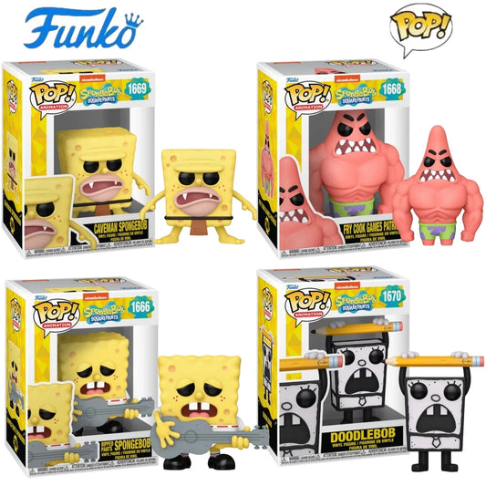 SpongeBob SquarePants And Patrick Star Figures#1666 1668 1669 1670 Funko Pop Vinyl Figure Collectible Limited Edition Toy Gift