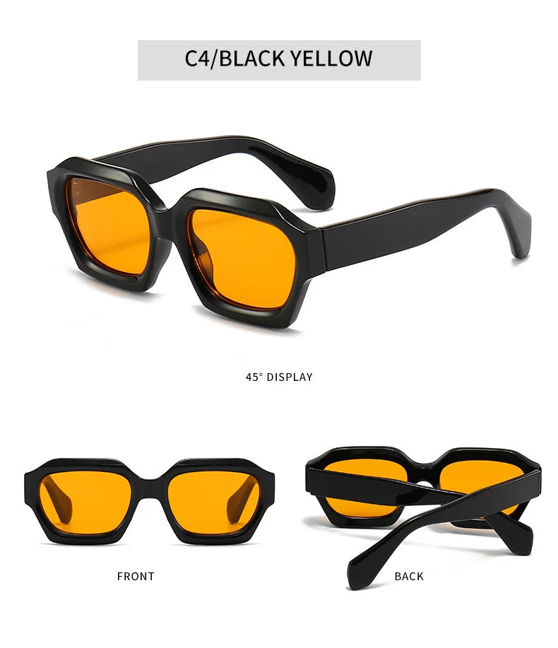 Fashion Square Sunglasses New Woman Luxury Brand Small Rectangle Sun Glasses Female Gradient Eyewear UV400 Oculos De Sol