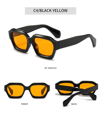 Fashion Square Sunglasses New Woman Luxury Brand Small Rectangle Sun Glasses Female Gradient Eyewear UV400 Oculos De Sol