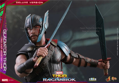 HT HotToys MMS445 Luxury Edition 1/6 Collectible Gladiator Thor3.0 Action Figure Thor：Ragnarok Marvel Original 12" Full Set Doll