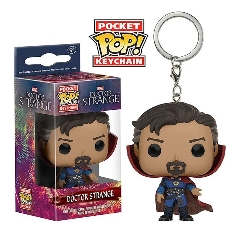 Funko POP Keychain Endgame Captain Venom Deadpool Iron man Keychain Action Figures Toys for Children Christmas Gift
