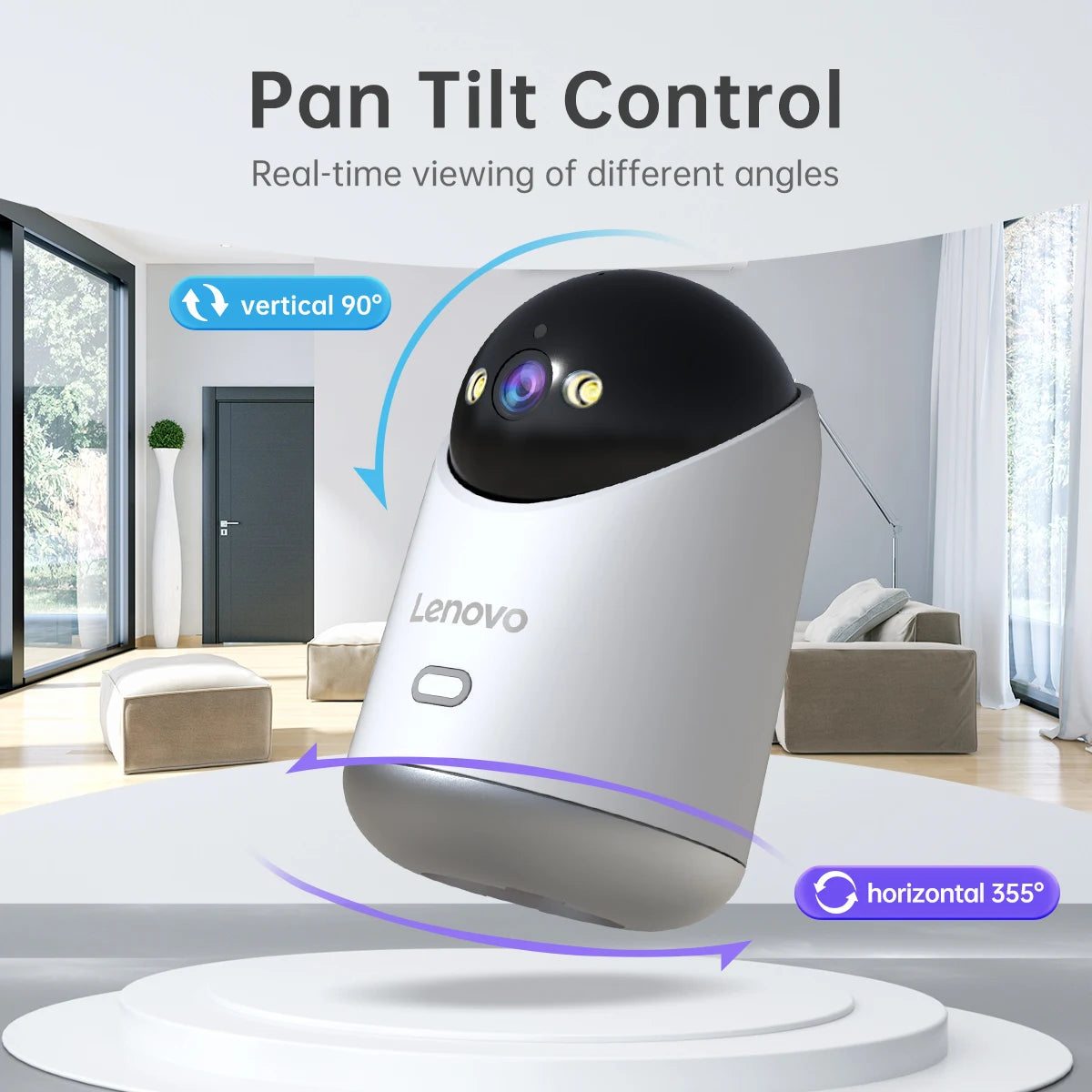 Lenovo 3MP HD WiFi Camera Smart Home Indoor IP Surveillance Camera Auto Tracking Security CCTV Surveillance Smart Baby Monitor