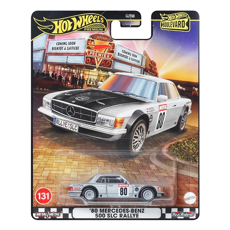 2025 Hot Wheels Boulevard 27 Series Benz 500 SLC Mitsubishi Nissan Car Model Collection Alloy Cars Model Ornament Birthday Gifts