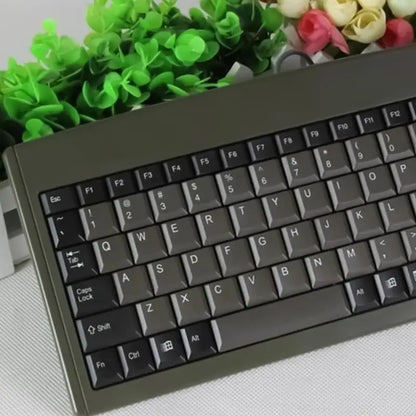 USB Wire Mini 88Key Ergonomic Keyboard Waterproof Keyboards for Office Cashier Industrial Use Durability Build Keyboard F19E