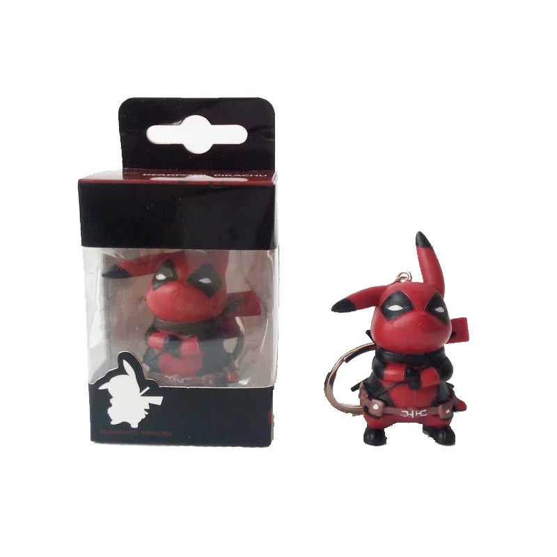 Funko POP Keychain Endgame Captain Venom Deadpool Iron man Keychain Action Figures Toys for Children Christmas Gift