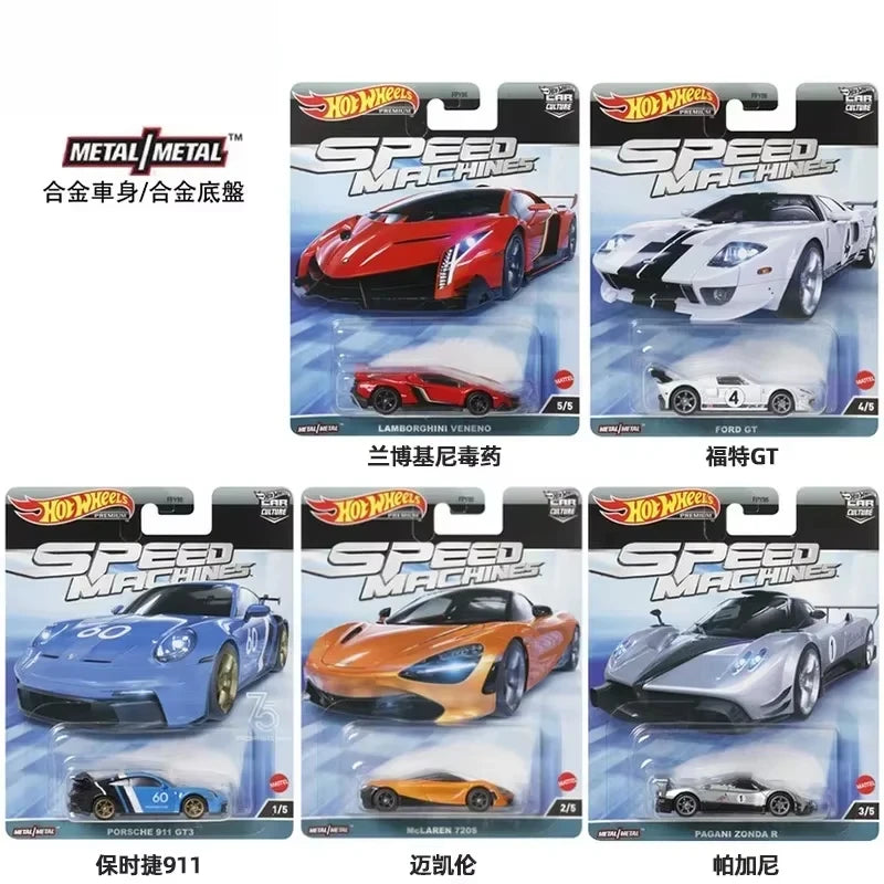 Original Hot Wheels Car Culture Race Day Kid Toy for Boy Premium Vehicle 1/64 Diecast Audi R8 Ford Capri Porsche 935 Collection