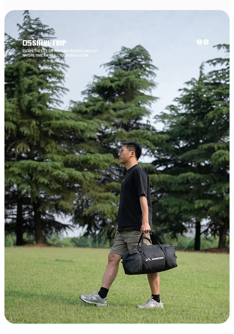 Outdoor Camping Tunnel Tent ShineTrip Portable Easy Setup Multi-Functional Oxford Fabric Easy Storage Motorcycle Travel Shelter