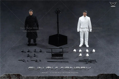 Limited BROTOYS LR002 1/12 Scale 6 inch Judgment of The Doom Gun Fighting Missionary Anime Action Figure Toy Gift Model Collect