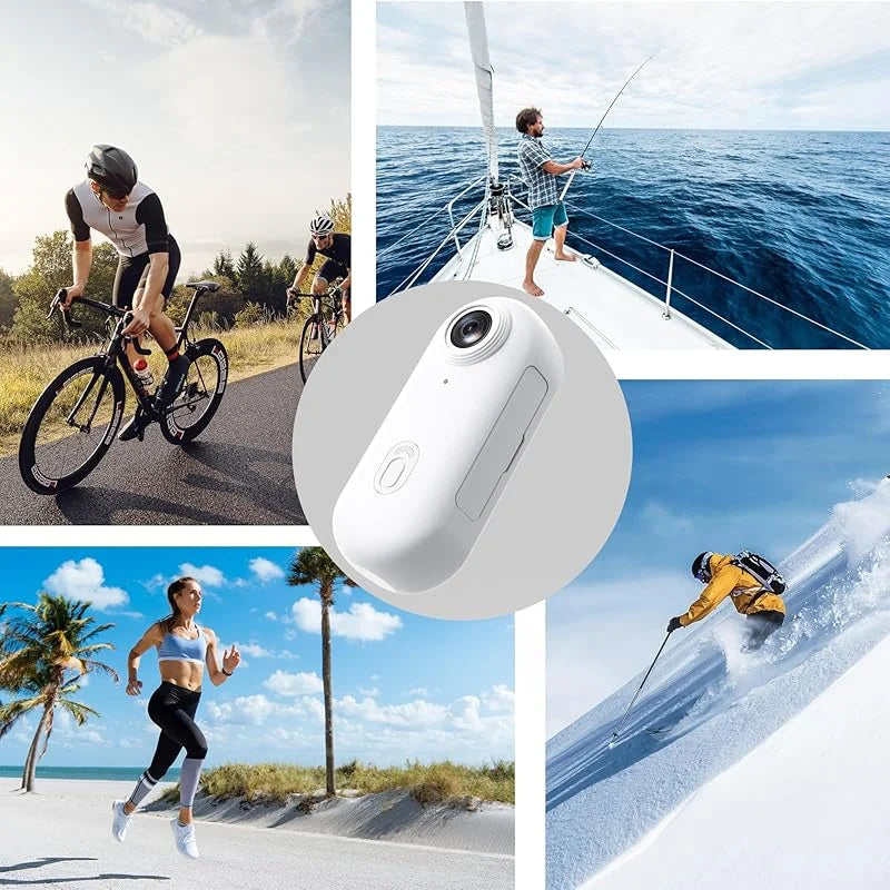 Mini Body Camera Small Body Camera 360° Rotatable Clip & Magnetic Lanyard Easy to use for Recording Life Traveling and Pet Walks