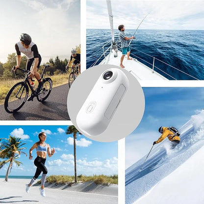 Mini Body Camera Small Body Camera 360° Rotatable Clip & Magnetic Lanyard Easy to use for Recording Life Traveling and Pet Walks