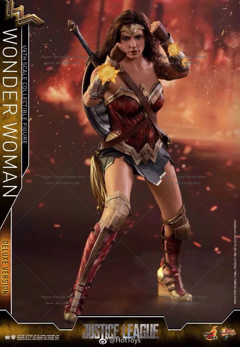 HotToys HT 1/6 MMS451 Collectible Wonder Woman 3.0 Delicate Action Figure Justice League Movie Original Mini 12" Full Set Doll