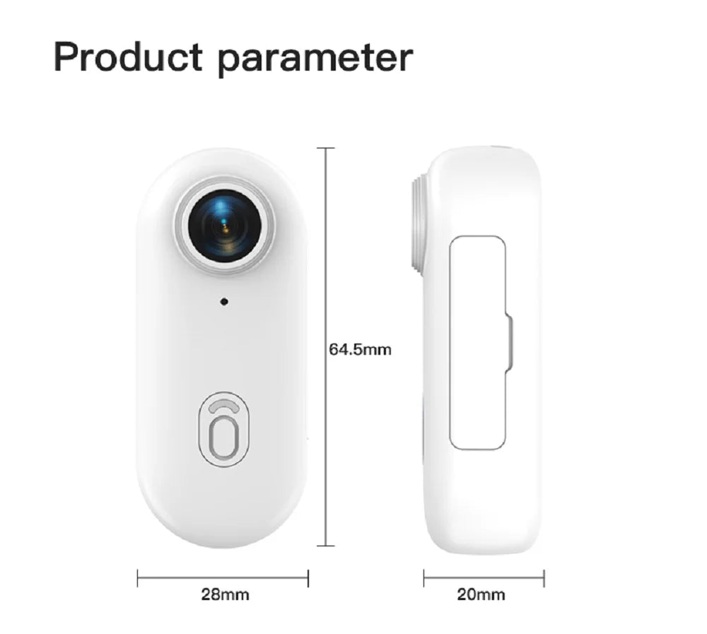 Magnetic POV 4K Ultra Mini Action Cam Wireless WiFi Wearable Camera YouTube Influencers Pocket Vlog Recorder HD  Travel Bodycam