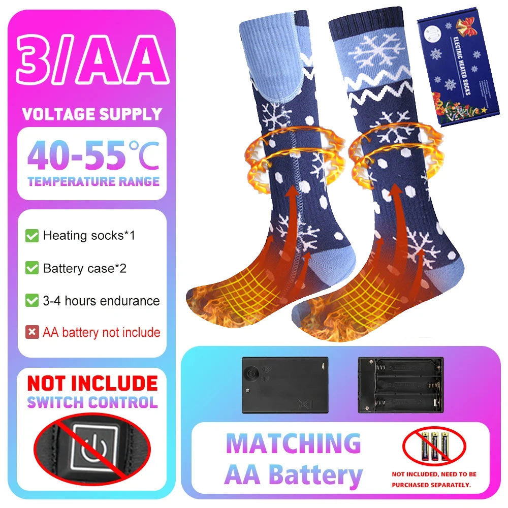 5000mAh APP Control Thermal socks Winter Heated Socks Electric Heating Ski Socks Thermal Heated Foot Warmer Ski Outdoor Sports