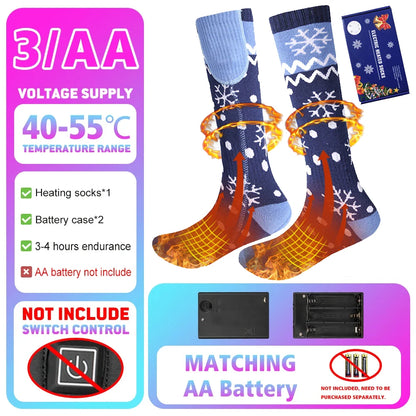 5000mAh APP Control Thermal socks Winter Heated Socks Electric Heating Ski Socks Thermal Heated Foot Warmer Ski Outdoor Sports