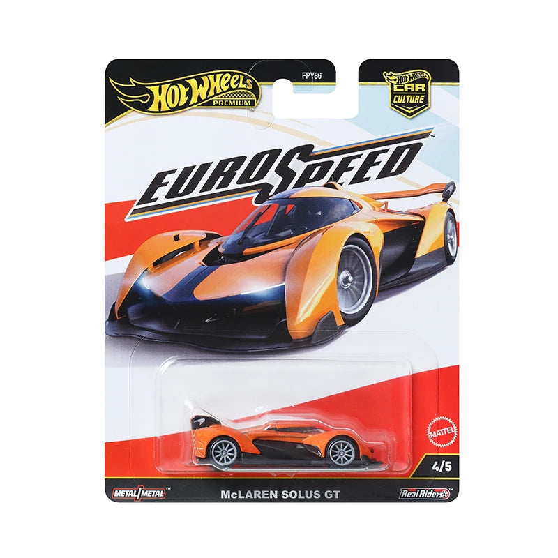 Original Hot Wheels Premium Car Culture EuroSpeed Toys for Boys 1/64 Diecast LaFerrari Bugatti Bolide Mclaren Aston Martin Gift