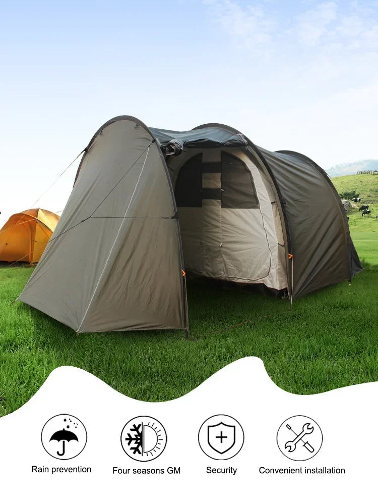 XDS2025 Newest Model, Windproof And Rainproof Portable Covered Turbo Tent Camping Motorcycle Tent