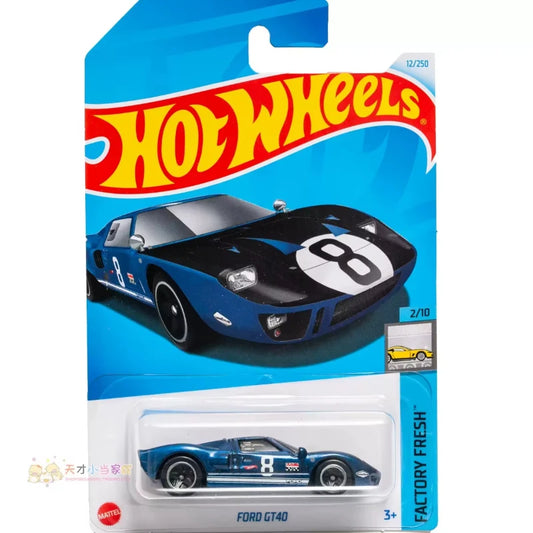 2024F Original Hot Wheels Car Ford GT40 Toys for Boys 1/64 Diecast Factory Fresh Carro Brinquedos Alloy Model Mini Birthday Gift