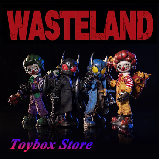 WeArtDoing Original  1/12 Wasteland Mini Crazy Clown Dark Knight 8inches Movable Delicate Action Figure Collection Toys Gift