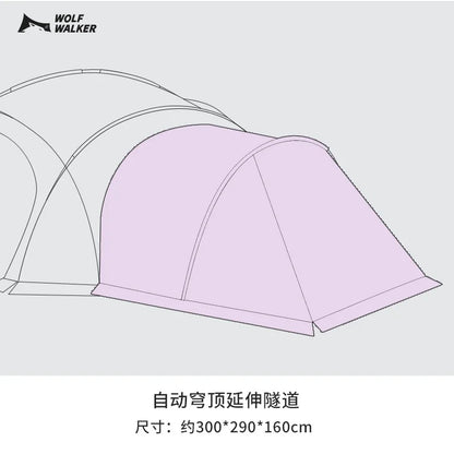 Relaxing Rainproof Sun Shelter Large Space Sun Protection Quick Automatic Opening Tents Multifunctional Camping Supplies