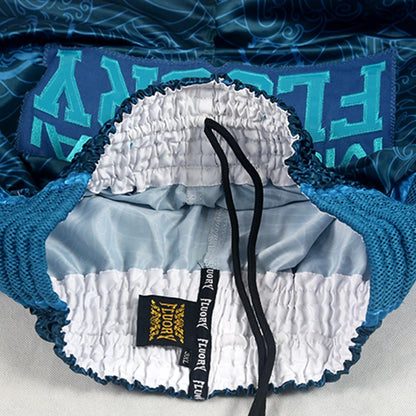 FLUORY Style Muay Thai Shorts Print Free Combat Mixed Martial Arts Boxing Training Match Pants Leisure Style