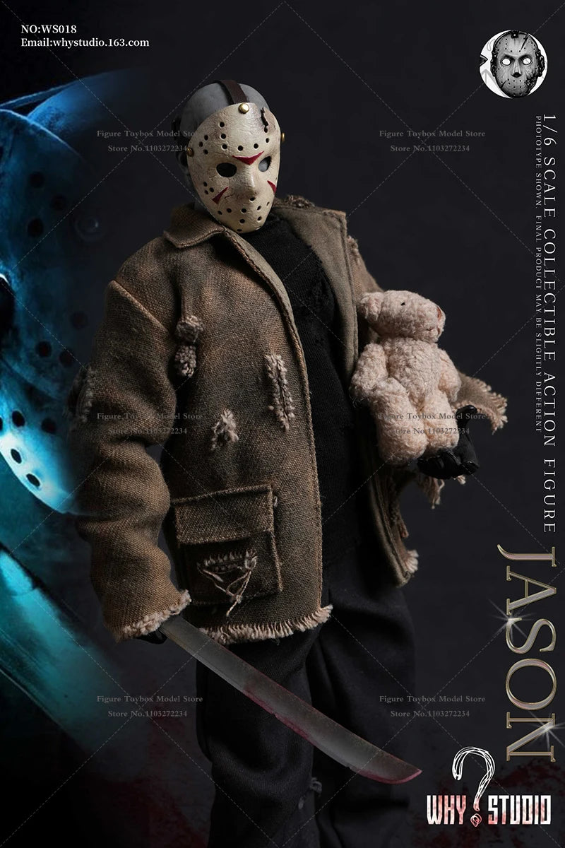 WHY STUDIO 1/6 WS018 Jason WS019 Freddy Mash Horror Man Action Figure 12" Full Set Soldier Model Collection Halloween Gift