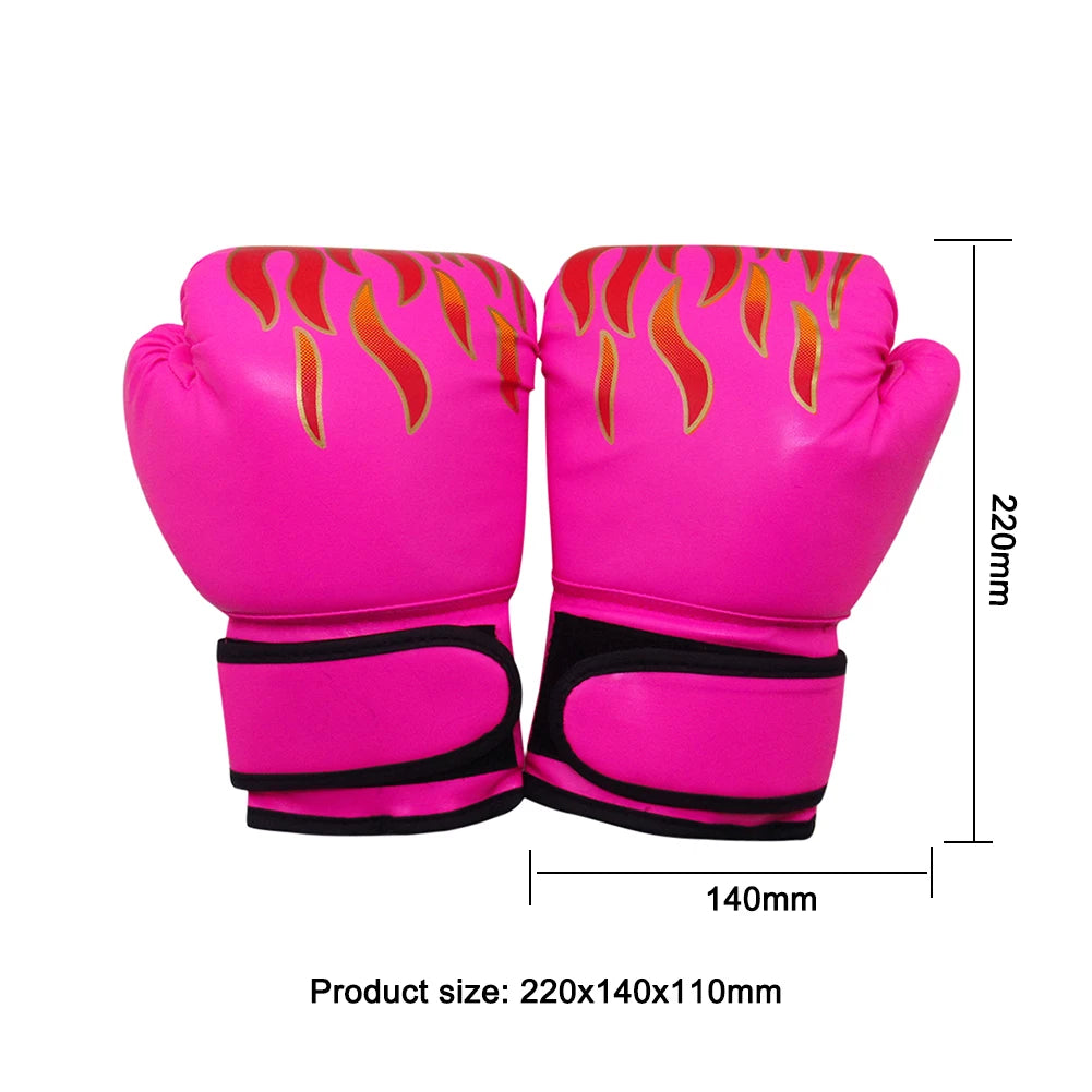 2pcs Kickboxing Boxing Gloves Breathable Children Kids Muay Thai Fighting Gloves