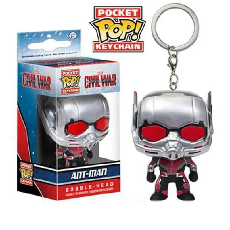 Funko POP Keychain Endgame Captain Venom Deadpool Iron man Keychain Action Figures Toys for Children Christmas Gift
