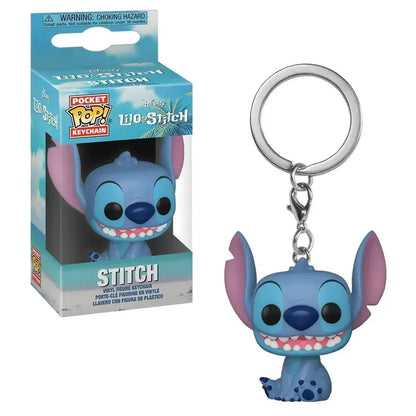 FUNKO POP Disney HULA STITCH ELVIS SLEEPING STITCH IN BATHTUB Summer STITCH Keychain Toy TIKI STITCH LILO SCRUMP Keyring Toys