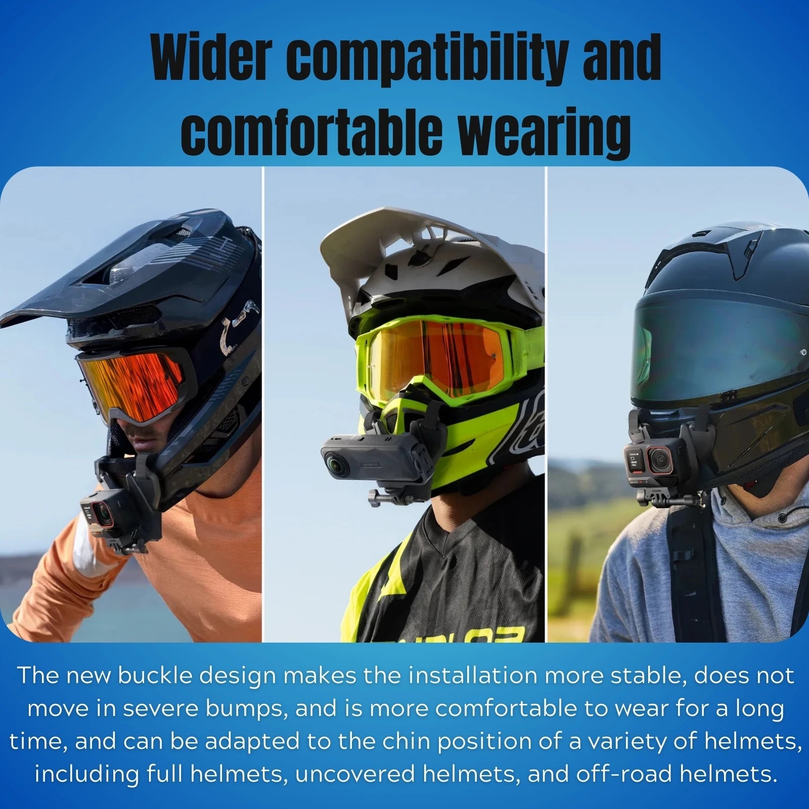 Insta360 GO 3S In-Helmet POV Mount Clip Helmet Holder For Insta 360 GO 3 GO3S Original Motorcycle Helmet Accessories